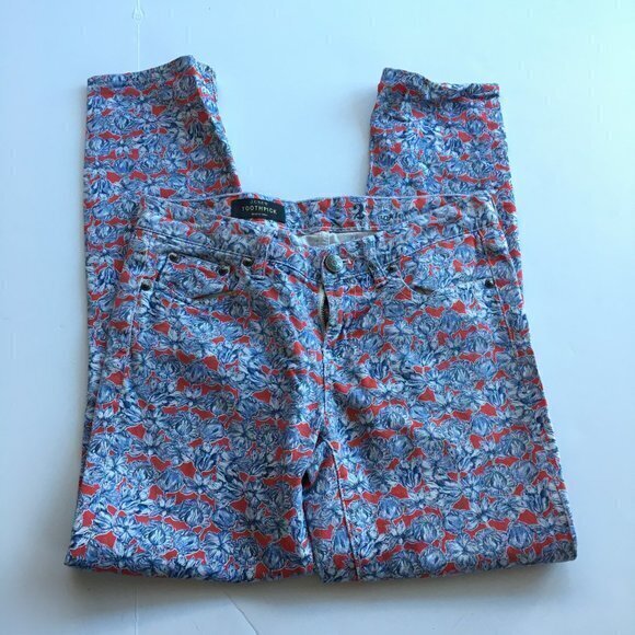 Liberty Toothpick Jean in Matilda Tulip Floral - Picture 3 of 9